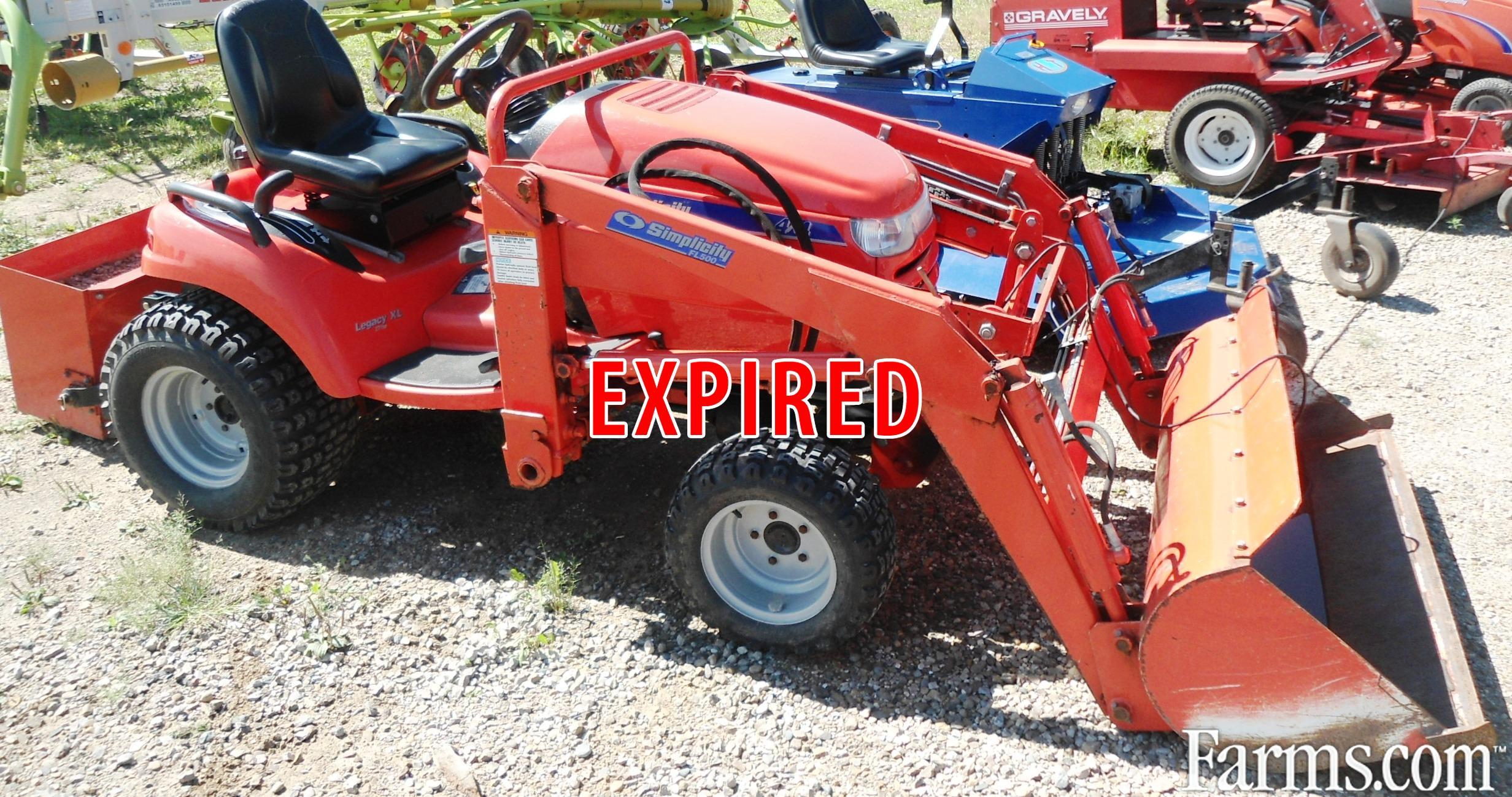 2010 Simplicity LEGACY XL Tractor Compact for Sale