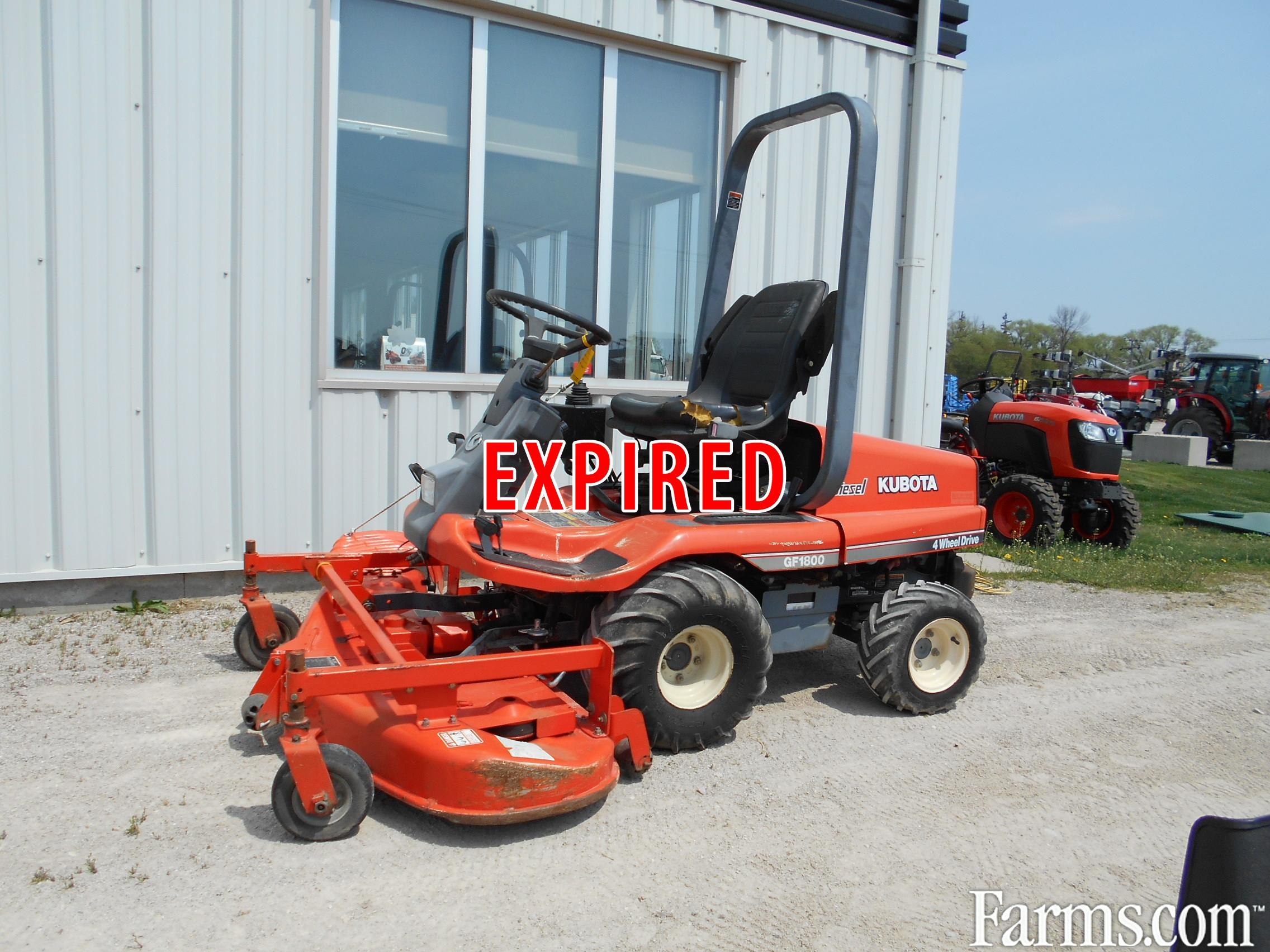 2001 Kubota GF1800 Front Deck Mower for Sale
