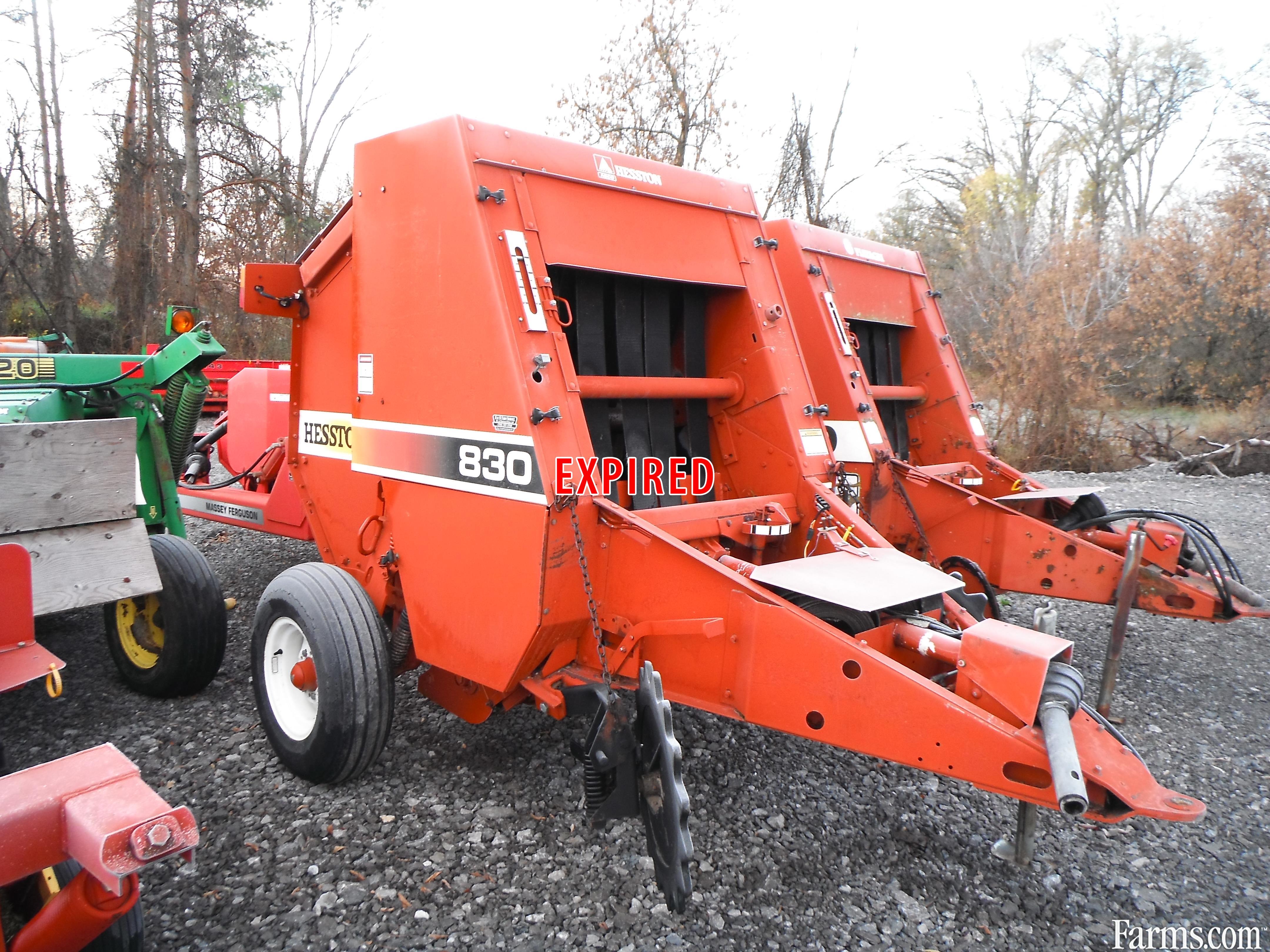 Hesston 830 Round Baler for Sale